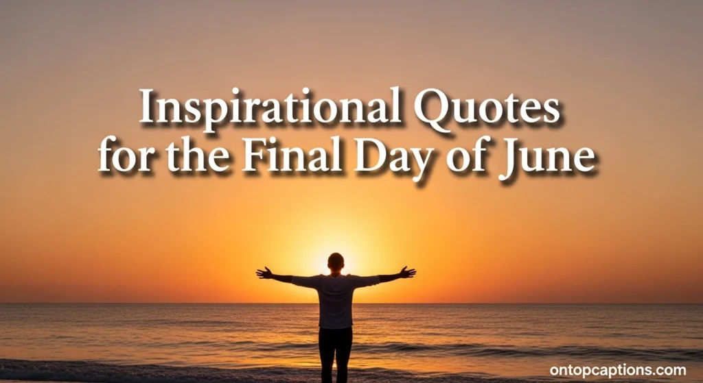 Inspirational Quotes for the Final Day of June