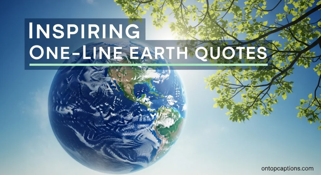 Inspiring One-Line Earth Day Quotes