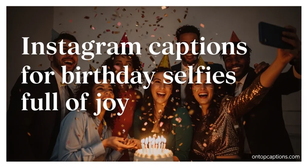 Instagram captions for birthday selfies full of joy