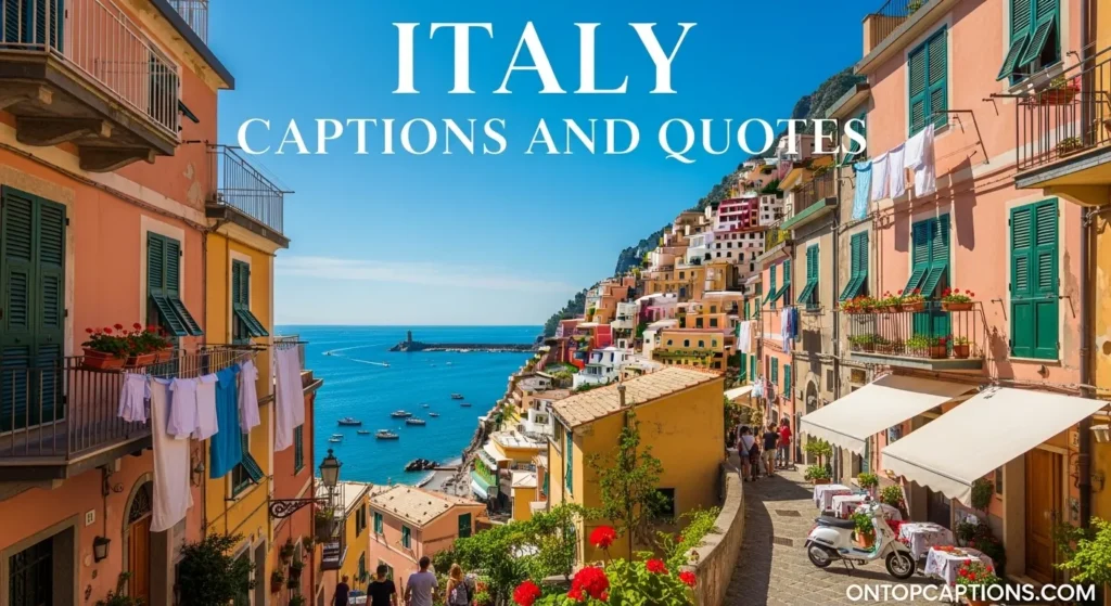 Italy Captions and Quotes