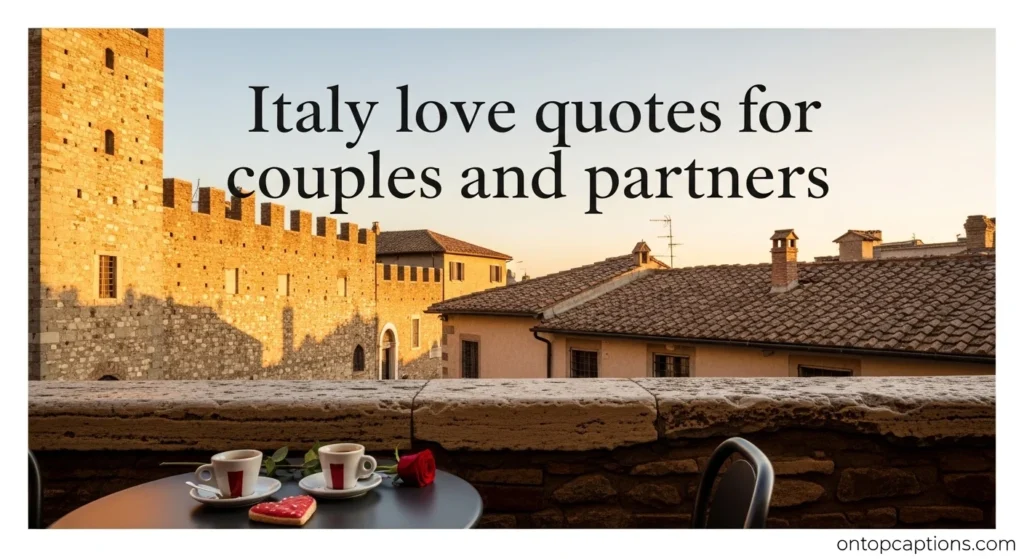 Italy love quotes for couples and partners