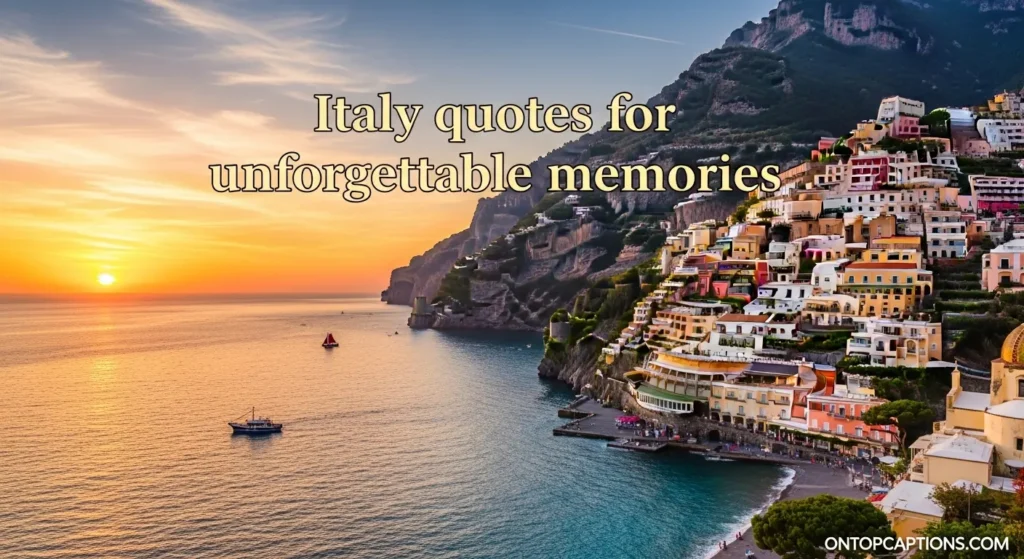 Italy quotes for unforgettable memories