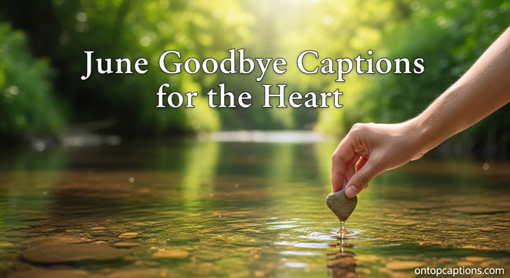 June Goodbye Captions for the Heart