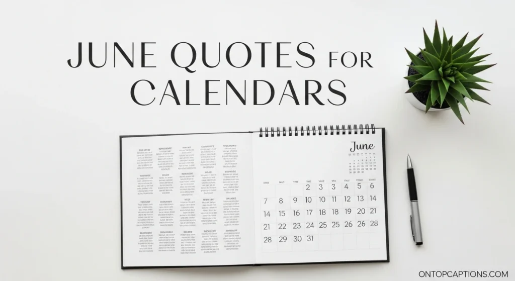 June Quotes for Calendars