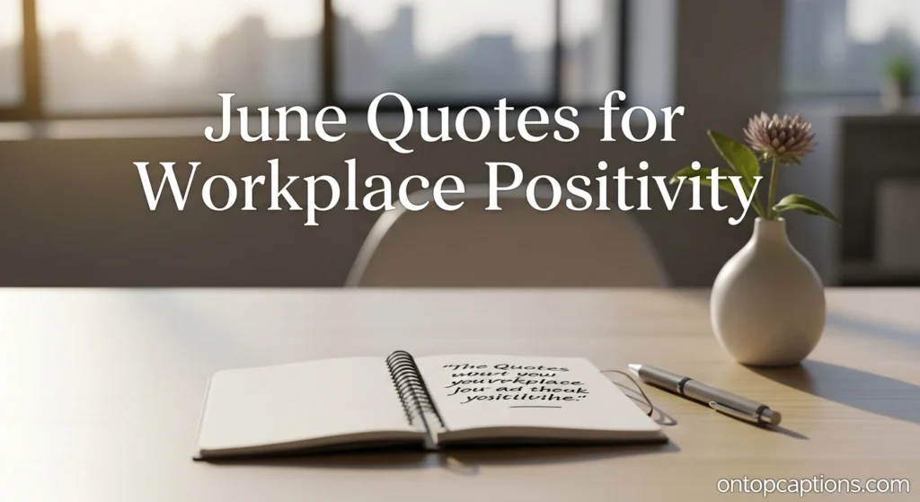 June Quotes for Workplace Positivity