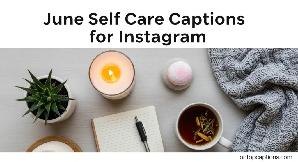 June Self Care Captions for Instagram