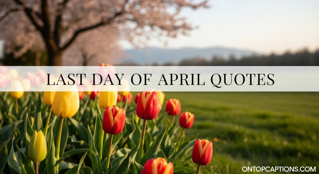Last Day of April Quotes