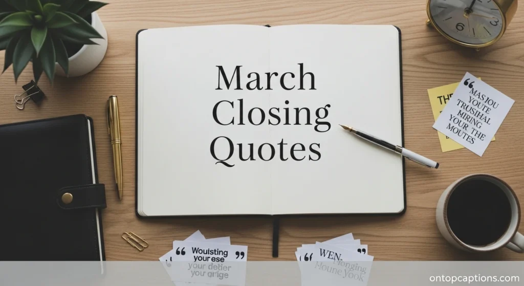 March Closing Quotes