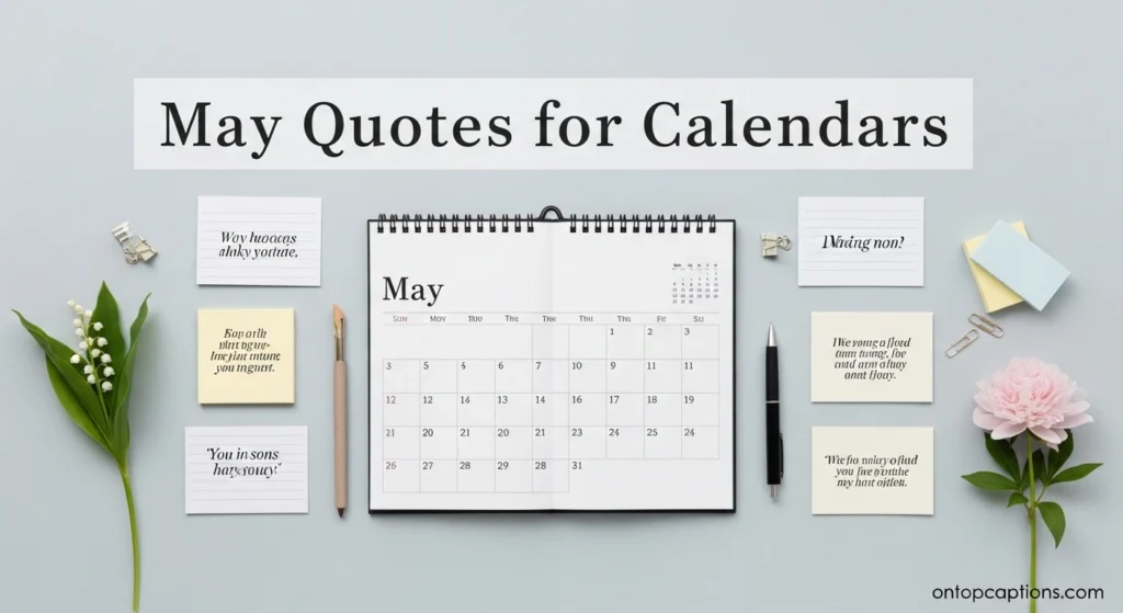 May Quotes for Calendars
