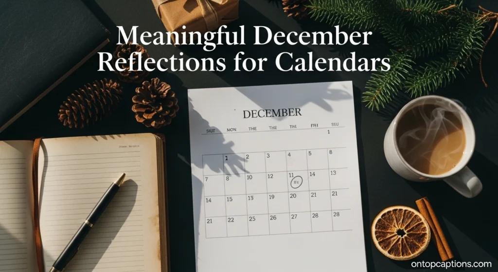 Meaningful December Reflections for Calendars