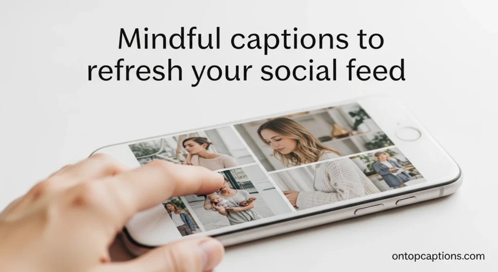 Mindful captions to refresh your social feed