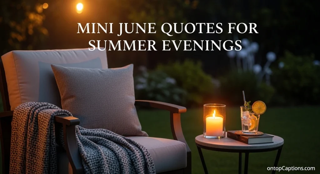 Mini June Quotes for Summer Evenings