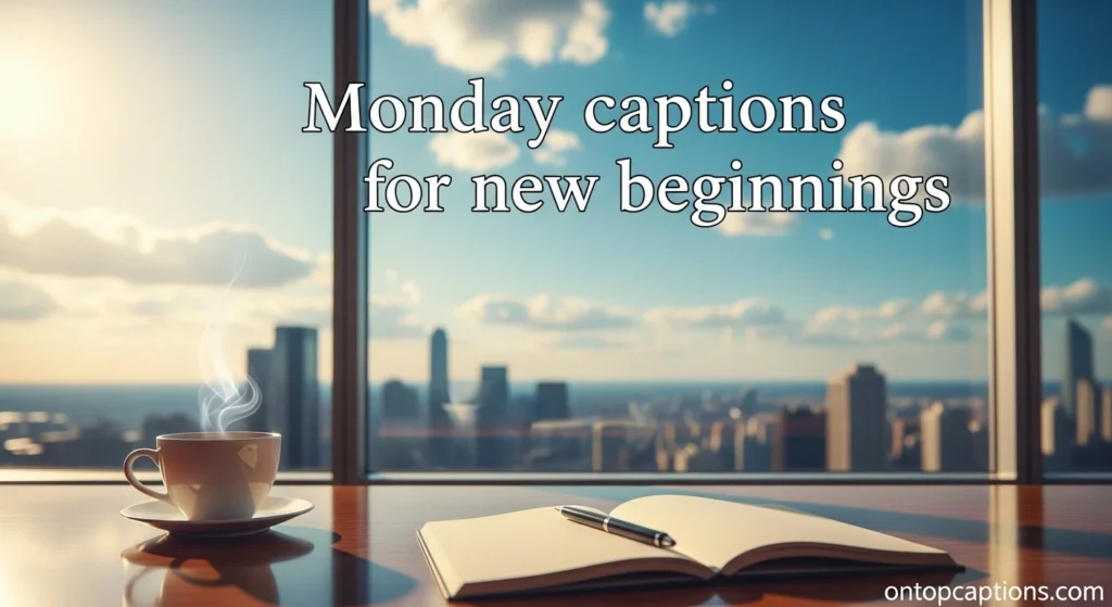 Monday captions for new beginnings