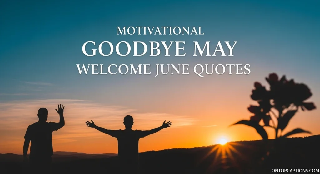 Motivational Goodbye May Welcome June Quotes