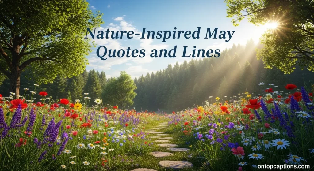 Nature-Inspired May Quotes and Lines