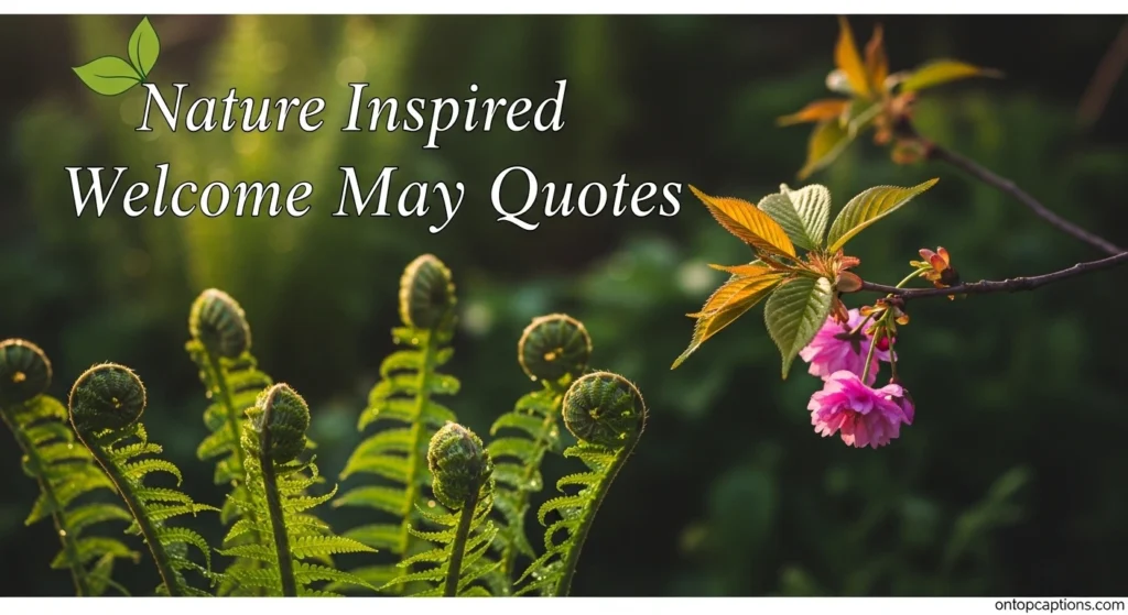 Nature-Inspired Welcome May Quotes