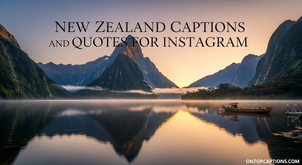 New Zealand Captions and Quotes for Instagram