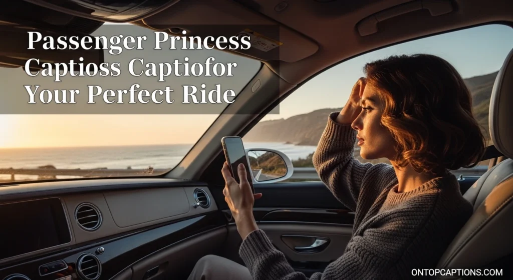 Passenger Princess Captions for Your Perfect Ride