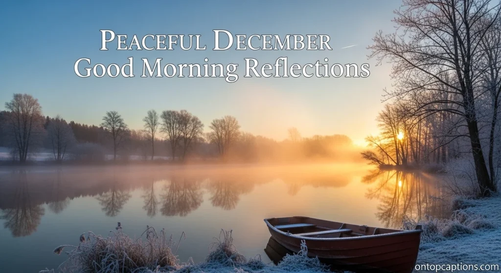 Peaceful December Good Morning Reflections