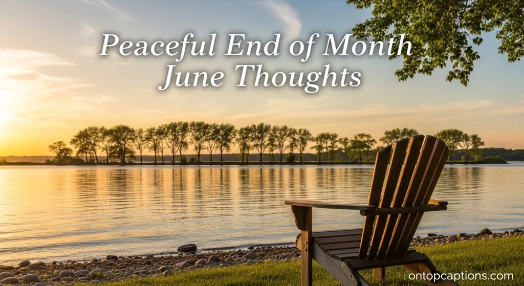 Peaceful End of Month June Thoughts