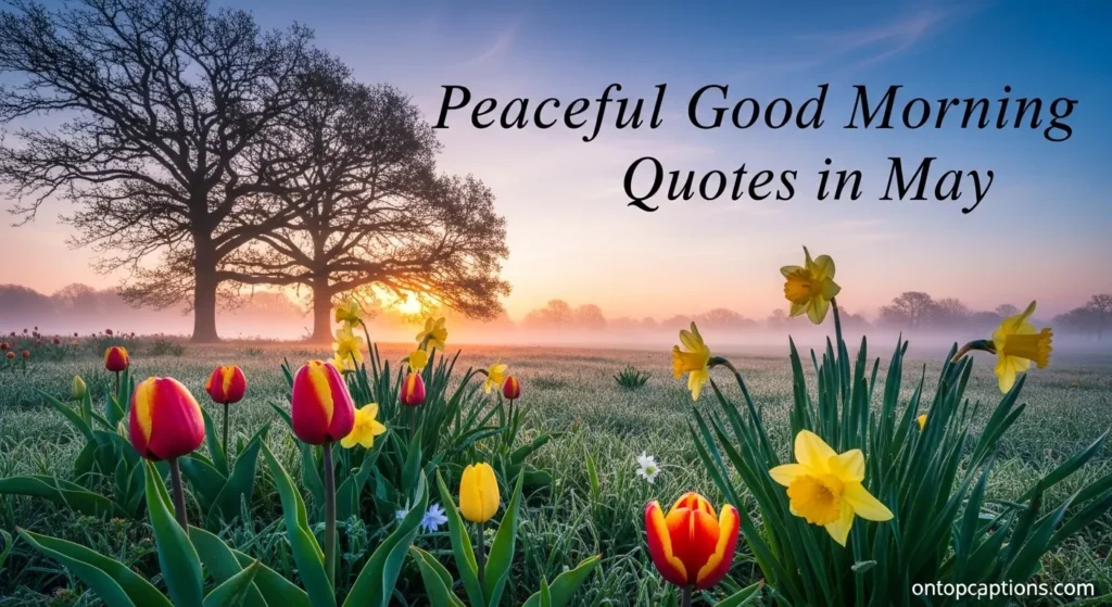 Peaceful Good Morning Quotes in May