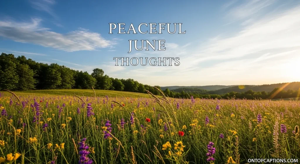 Peaceful June Thoughts