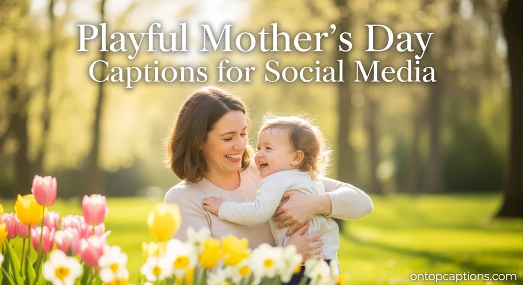 Playful Mother’s Day Captions for Social Media