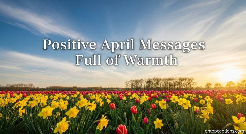 Positive April Messages Full of Warmth