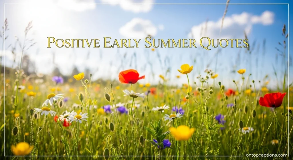 Positive Early Summer Quotes