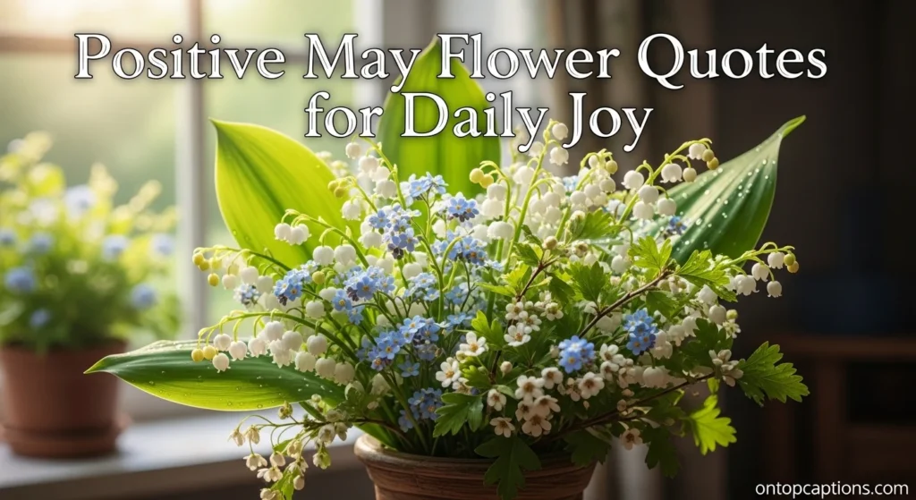 Positive May Flower Quotes for Daily Joy