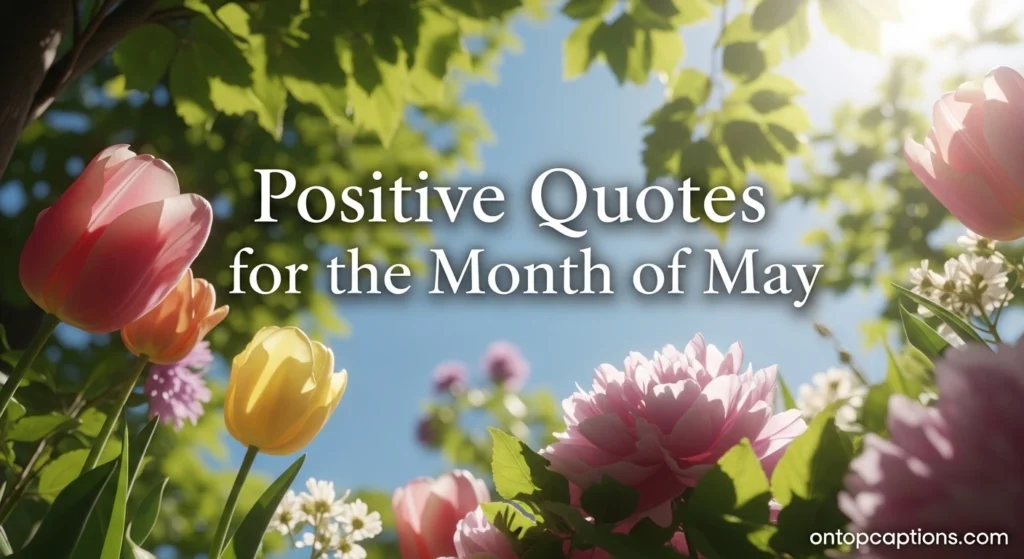 Positive Quotes for the Month of May