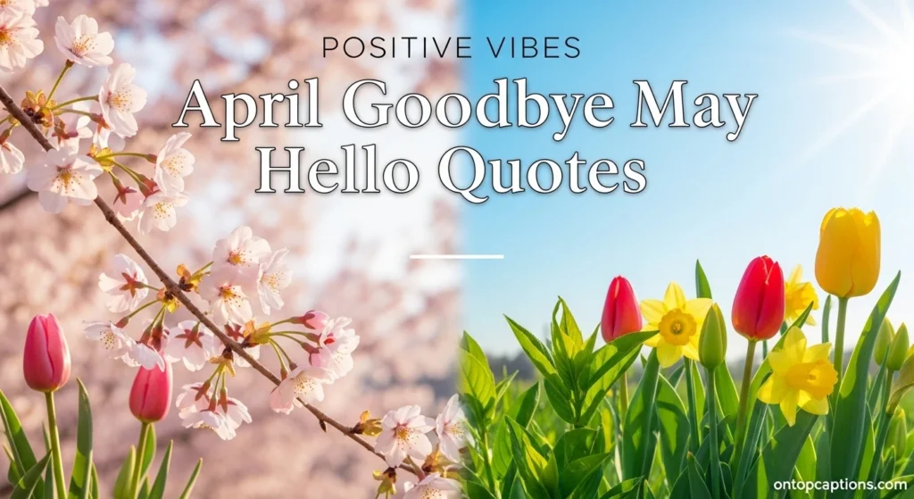 Positive Vibes April Goodbye May Hello Quotes