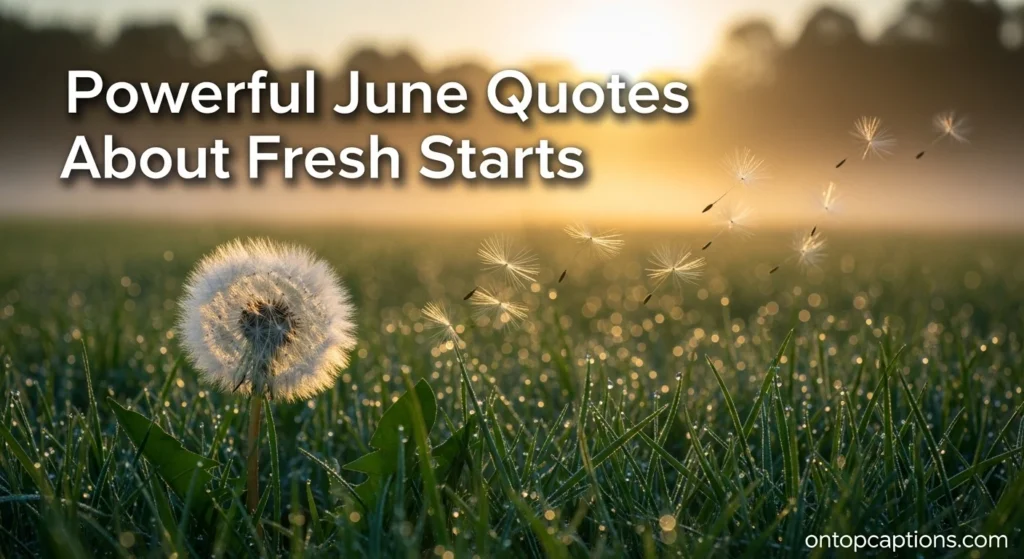Powerful June Quotes About Fresh Starts