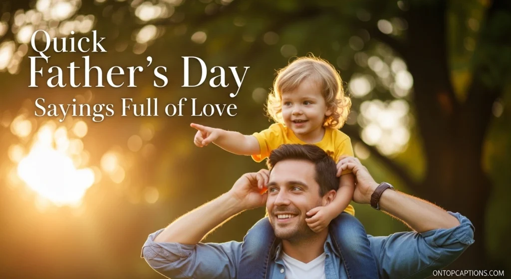 Quick Father’s Day Sayings Full of Love