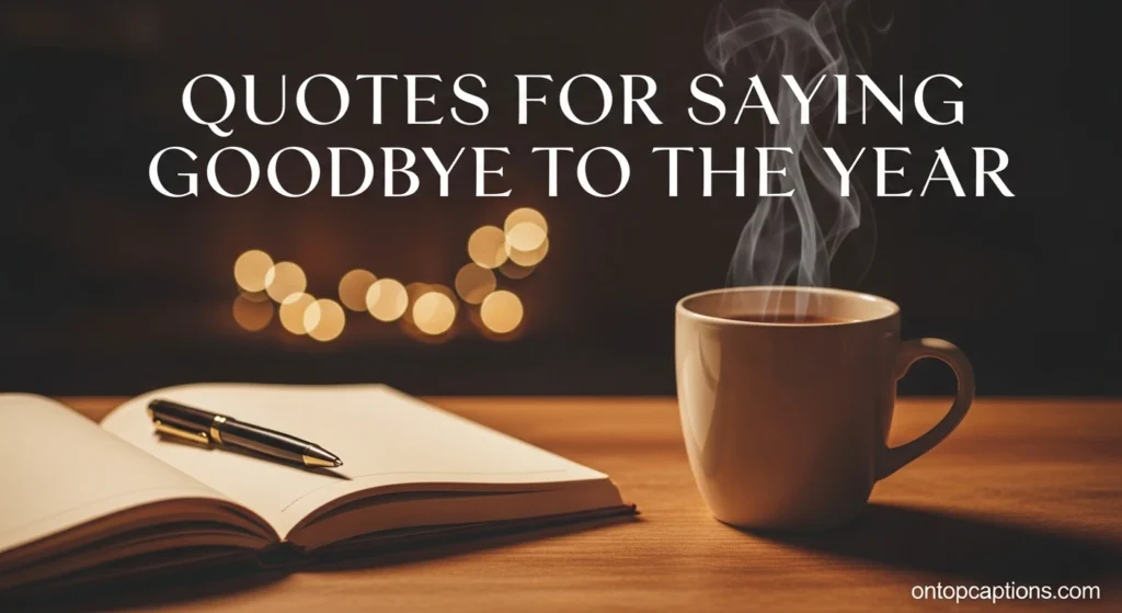 Quotes for Saying Goodbye to the Year