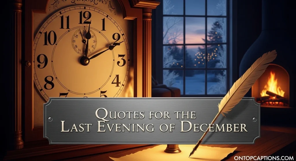 Quotes for the Last Evening of December