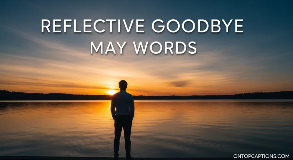 Reflective Goodbye May Words