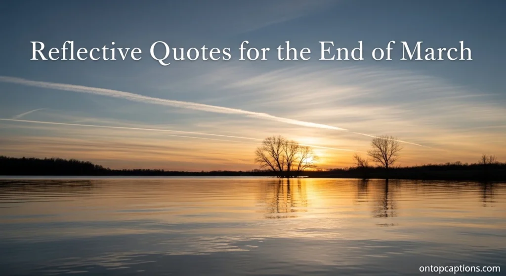Reflective Quotes for the End of March