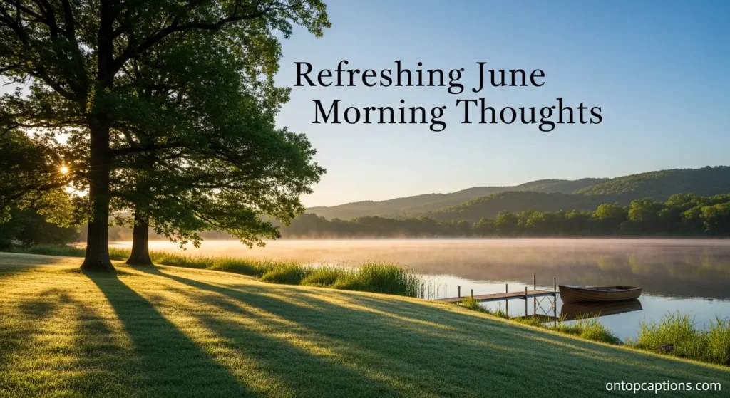 Refreshing June Morning Thoughts