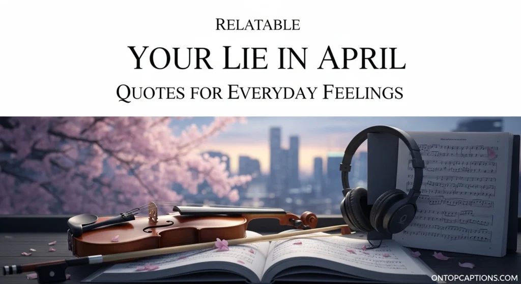 Relatable Your Lie in April Quotes for Everyday Feelings