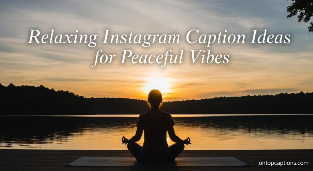 Relaxing Instagram Caption Ideas for Peaceful Vibes