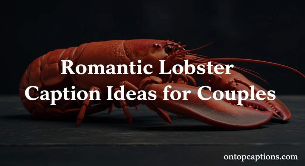 Romantic Lobster Caption Ideas for Couples