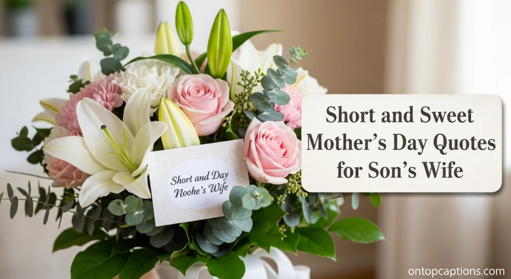 Short and Sweet Mother’s Day Quotes for Son’s Wife