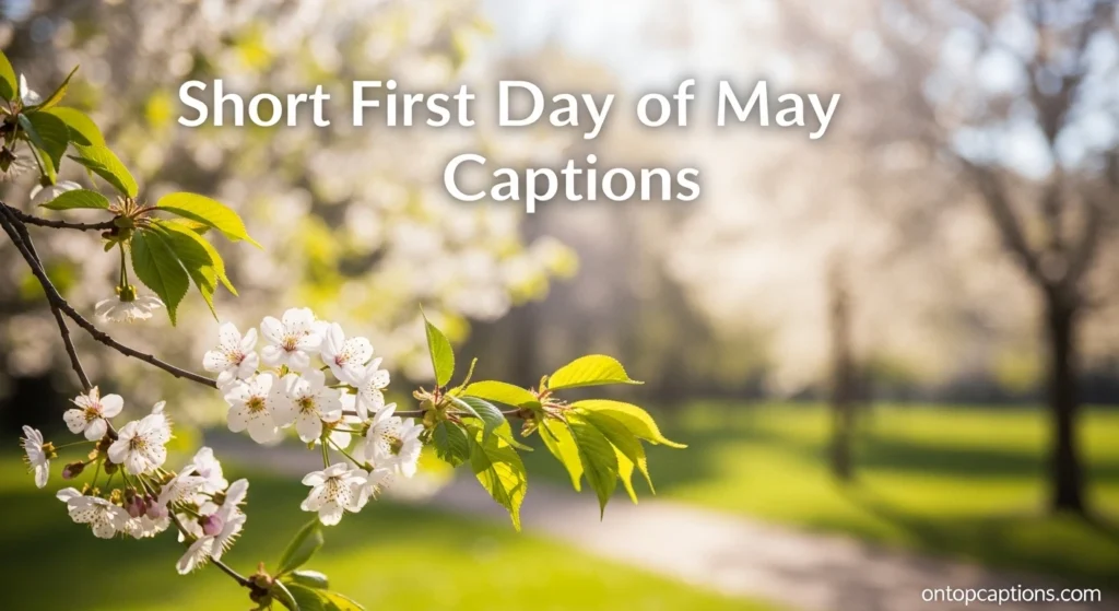 Short First Day of May Captions