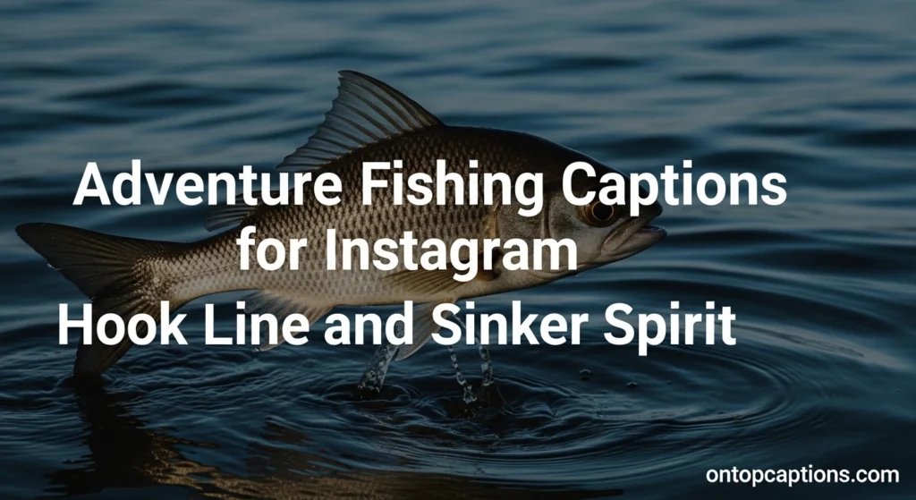 Adventure Fishing Captions for Instagram Hook Line and Sinker Spirit