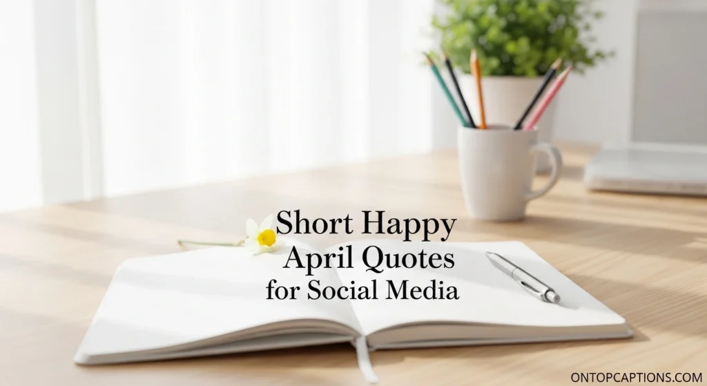Short Happy April Quotes for Social Media