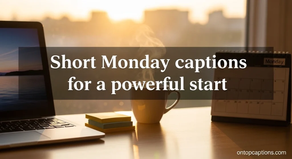 Short Monday captions for a powerful start