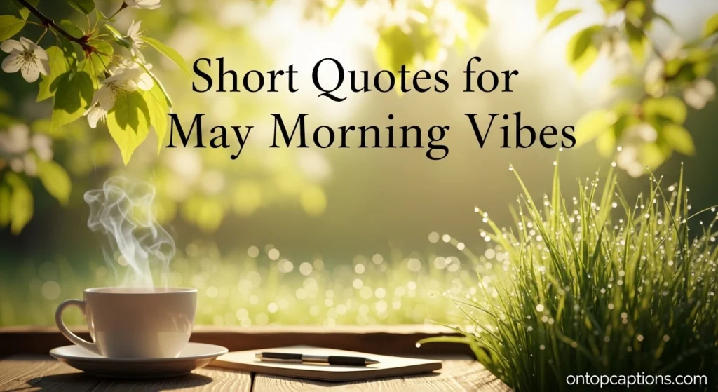 Short Quotes for May Morning Vibes