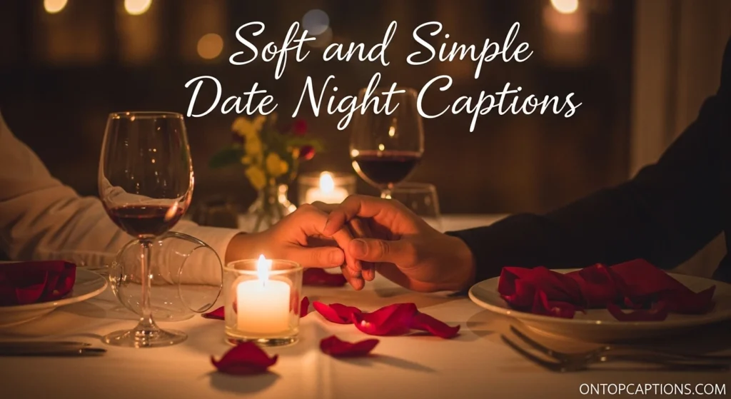 Soft and Simple Date Night Captions
