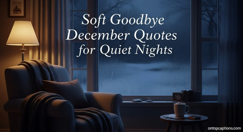 Soft Goodbye December Quotes for Quiet Nights